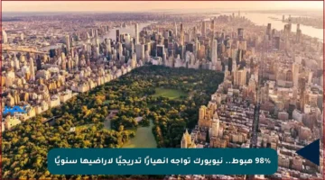 98% هبوط.. نيويورك تواجه انهيارًا تدريجيًا لأراضيها سنويًا